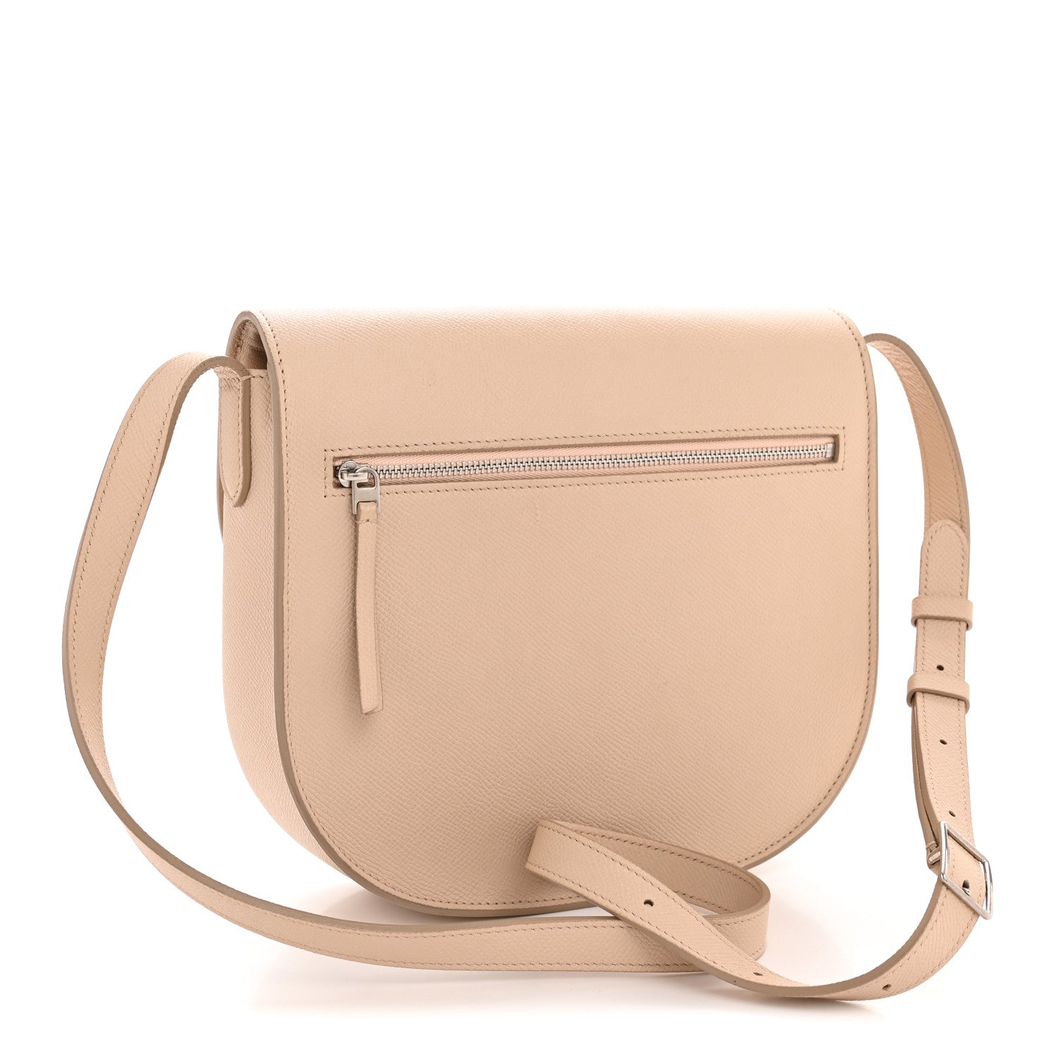 Celine Grained Calfskin Medium Trotteur  Powder 3 of 13