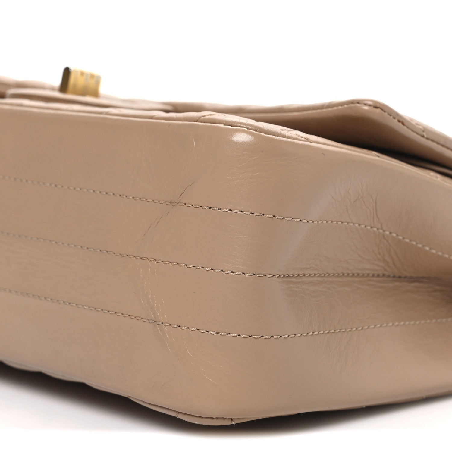 Chanel Aged Calfskin Chevron Quilted 2.55 Reissue 225 Flap Beige 9 of 9