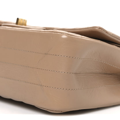 Chanel Aged Calfskin Chevron Quilted 2.55 Reissue 225 Flap Beige 9 of 9