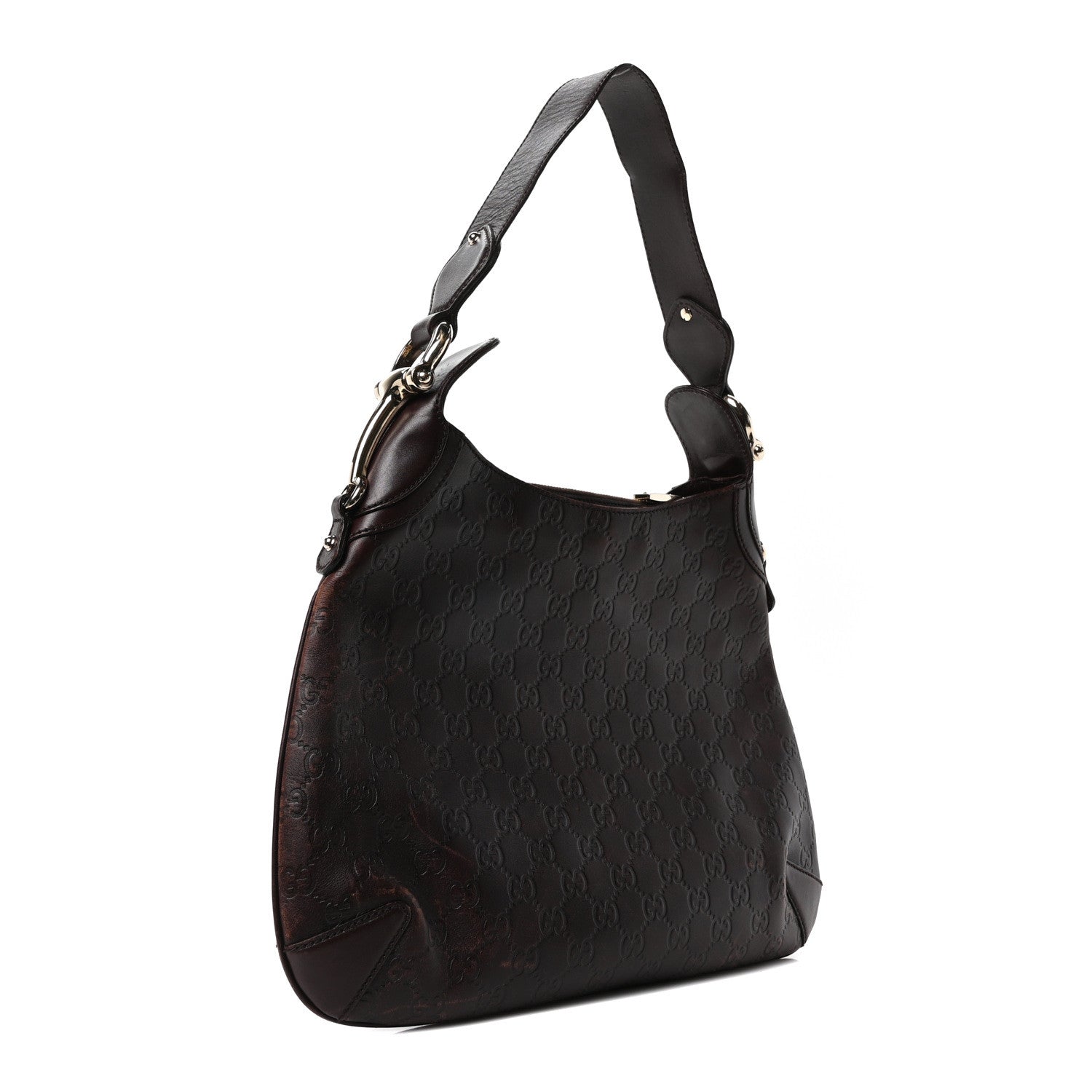 Gucci Guccissima Creole Hobo Chocolate 3 of 10