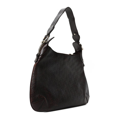 Gucci Guccissima Creole Hobo Chocolate 3 of 10