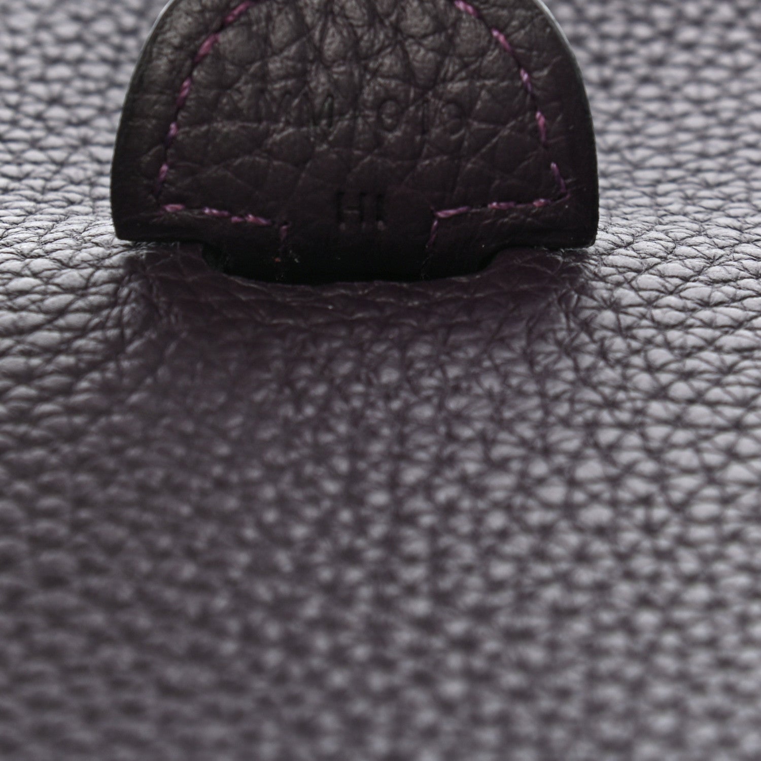 Hermes Taurillon Clemence Evelyne III PM Raisin 12 of 17
