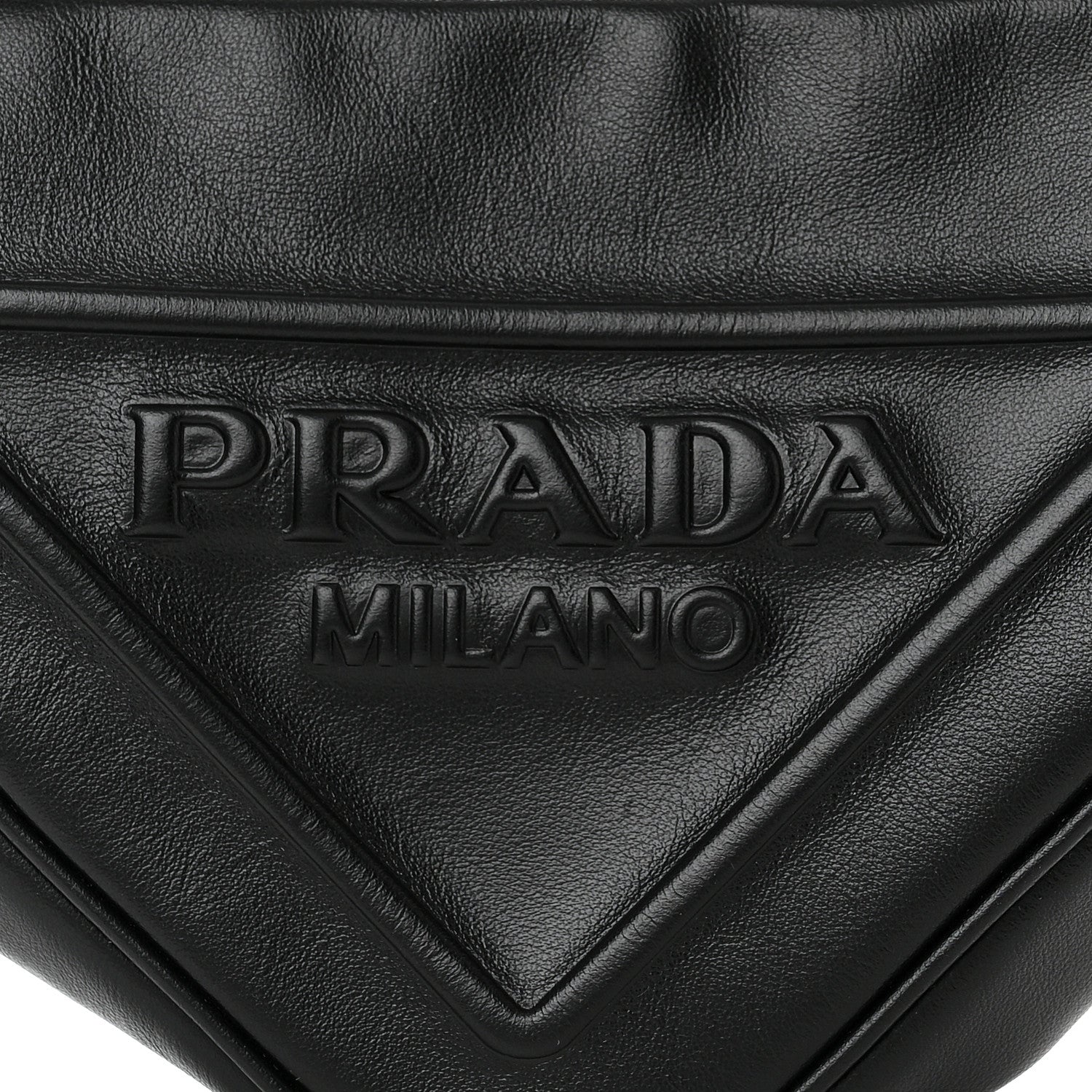 Prada Grace Lux Triangle Shoulder Bag Black 8 of 12
