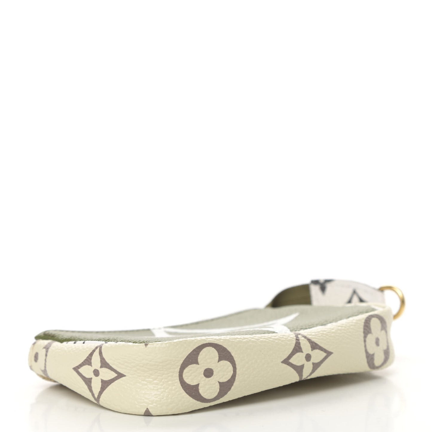 Monogram Giant Micro Pochette Accessories Kaki White