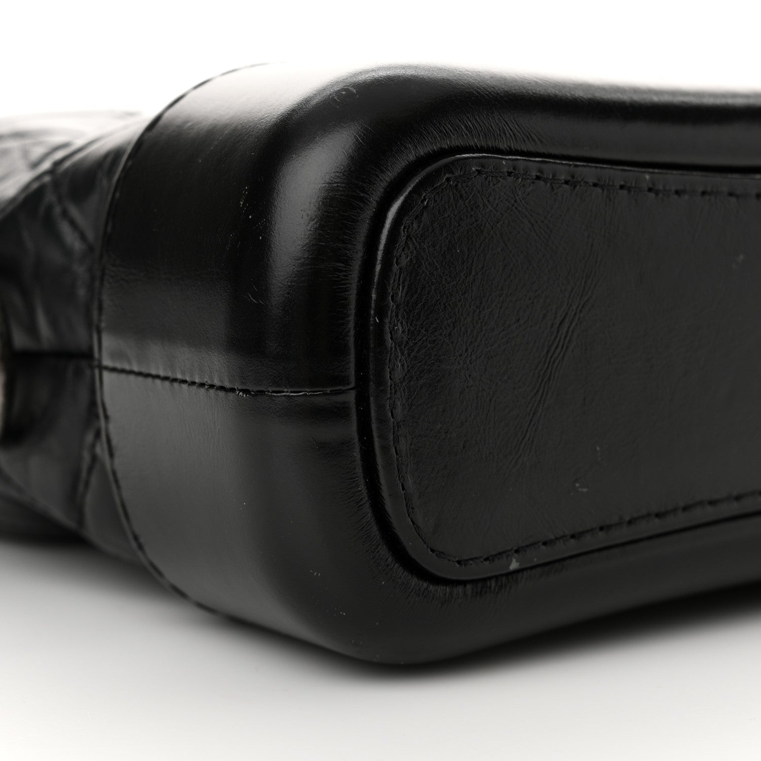 Chanel Aged Calfskin Quilted Small Gabrielle Hobo Black 9 of 12