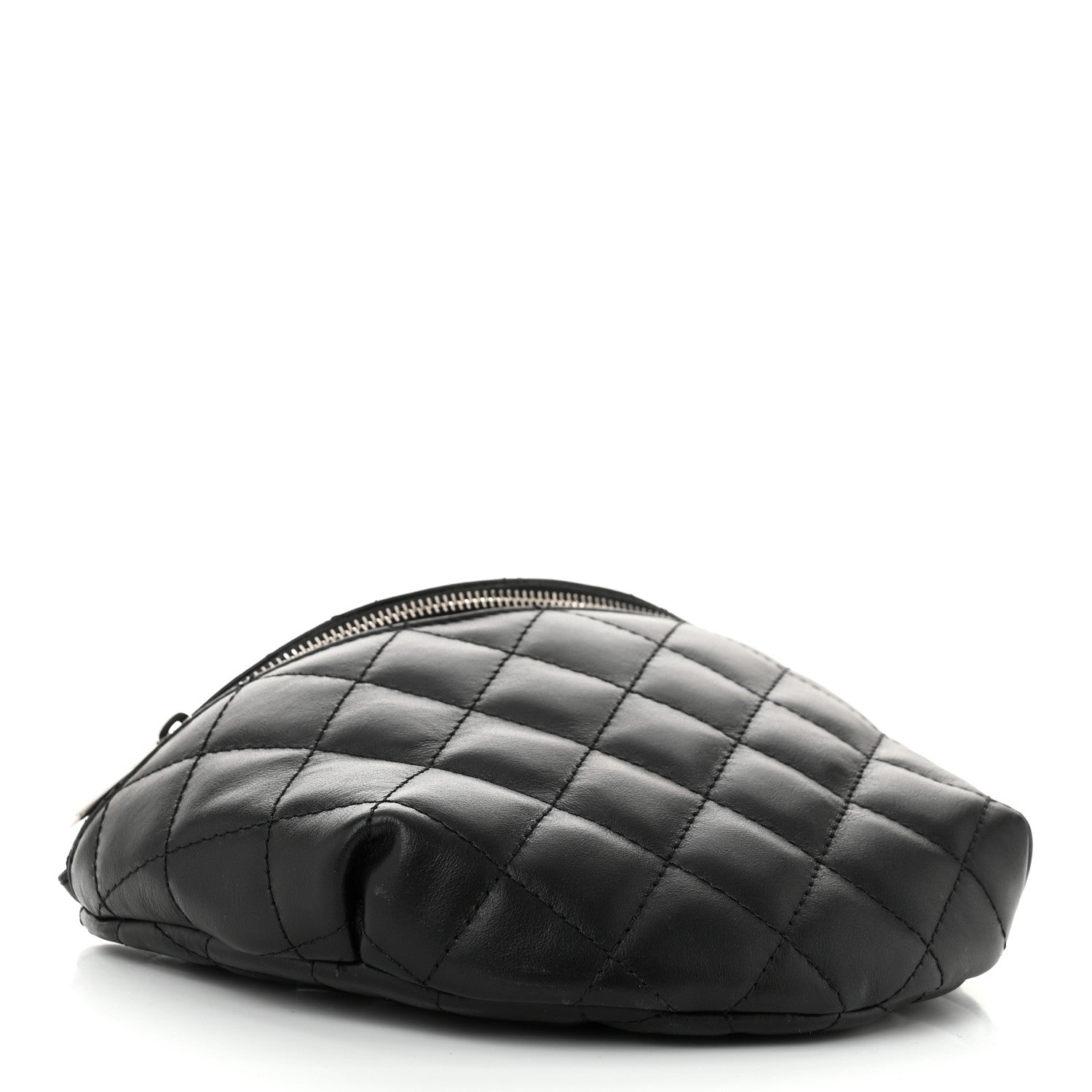 Chanel Calfskin Quilted Waist Belt Bag Black 4 of 10