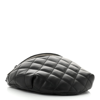 Chanel Calfskin Quilted Waist Belt Bag Black 4 of 10