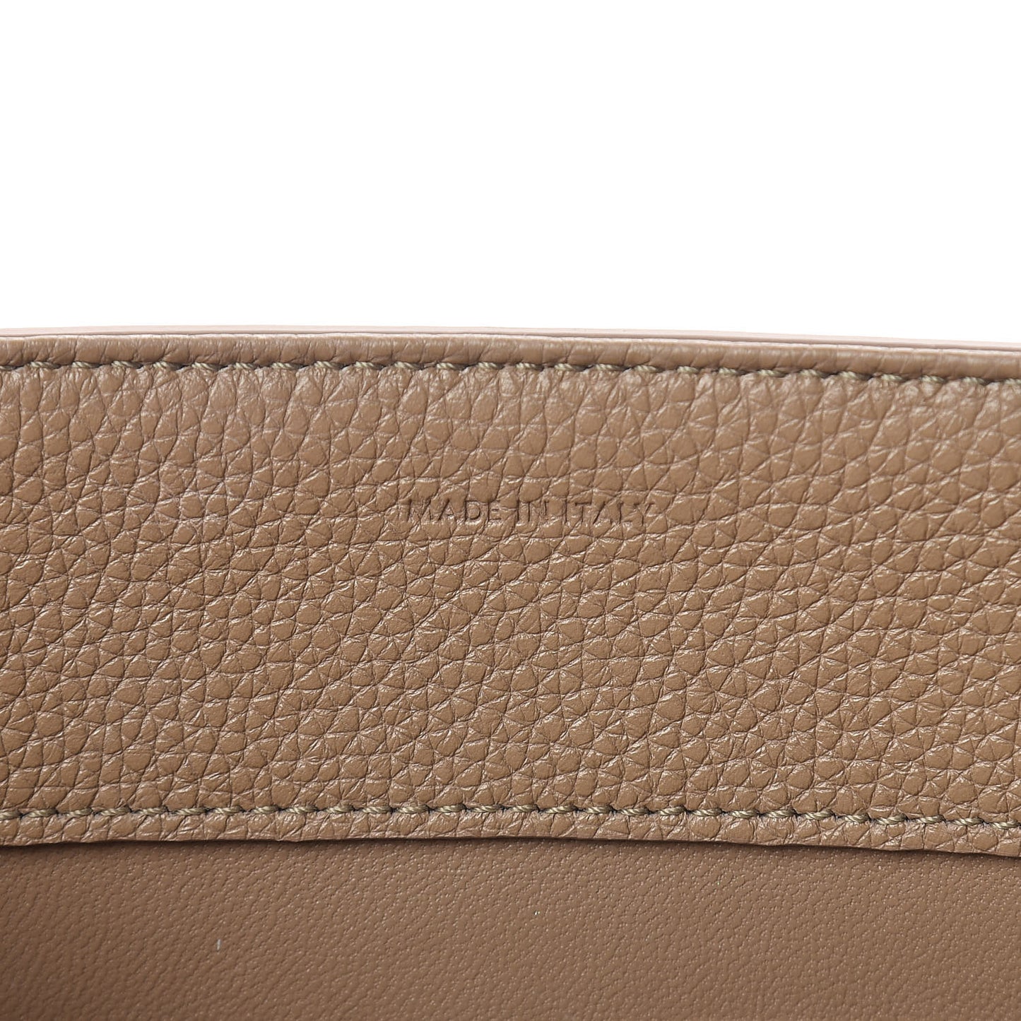 Grained Calfskin Classique 16 Top Handle Bag Beige