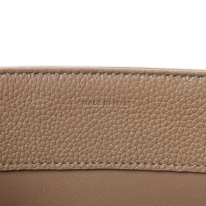 Celine Grained Calfskin Classique 16 Top Handle Bag Beige 8 of 16