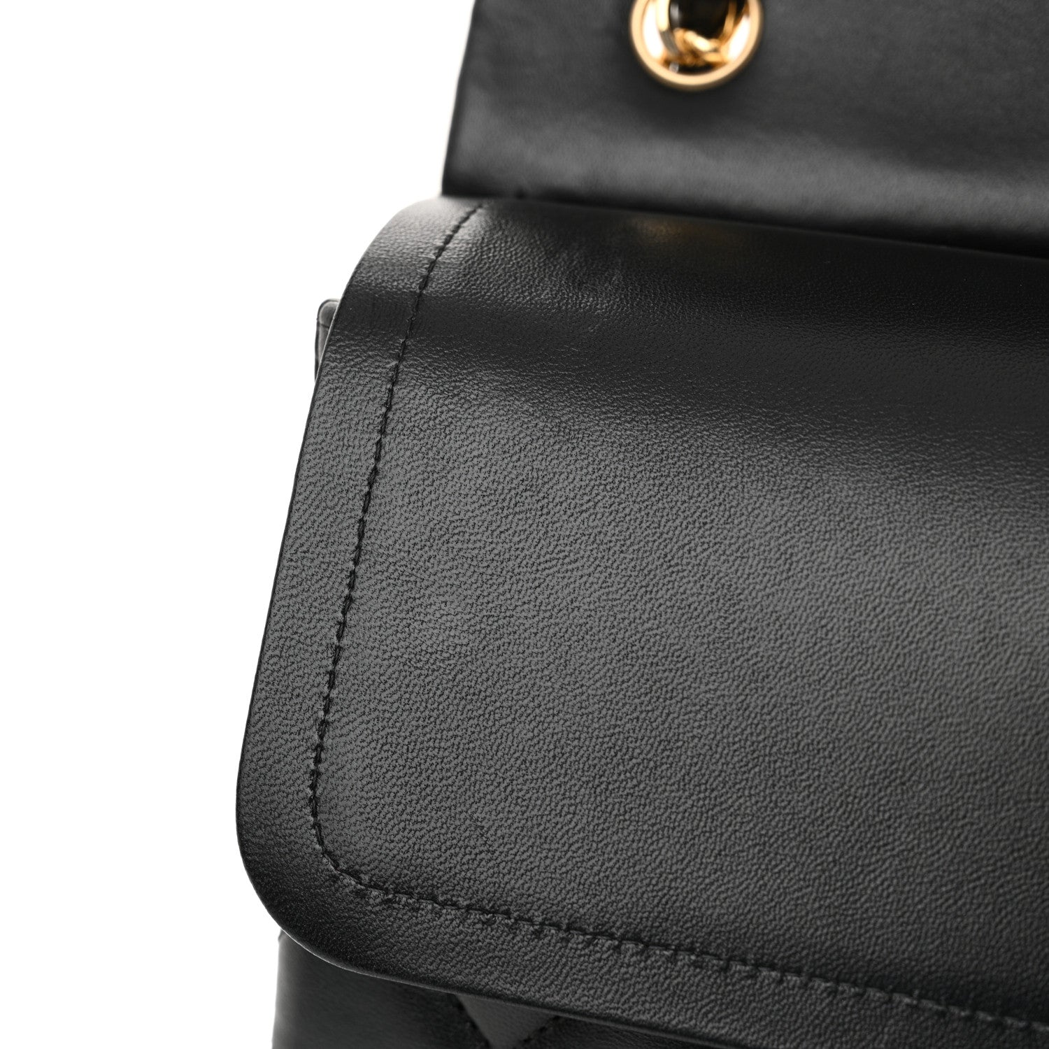 Chanel Lambskin Quilted Jumbo Double Flap Black 12 of 14