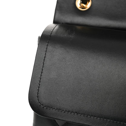 Chanel Lambskin Quilted Jumbo Double Flap Black 12 of 14