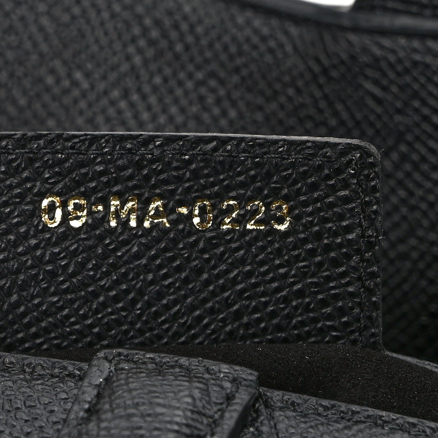 Christian Dior Grained Calfskin Saddle Bag With Strap Black 7 of 13