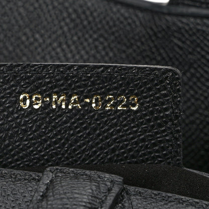 Christian Dior Grained Calfskin Saddle Bag With Strap Black 7 of 13