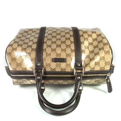 Gucci Crystal Monogram Dollar Calfskin Medium Joy Boston Beige Ebony Testa di Moro 3 of 9