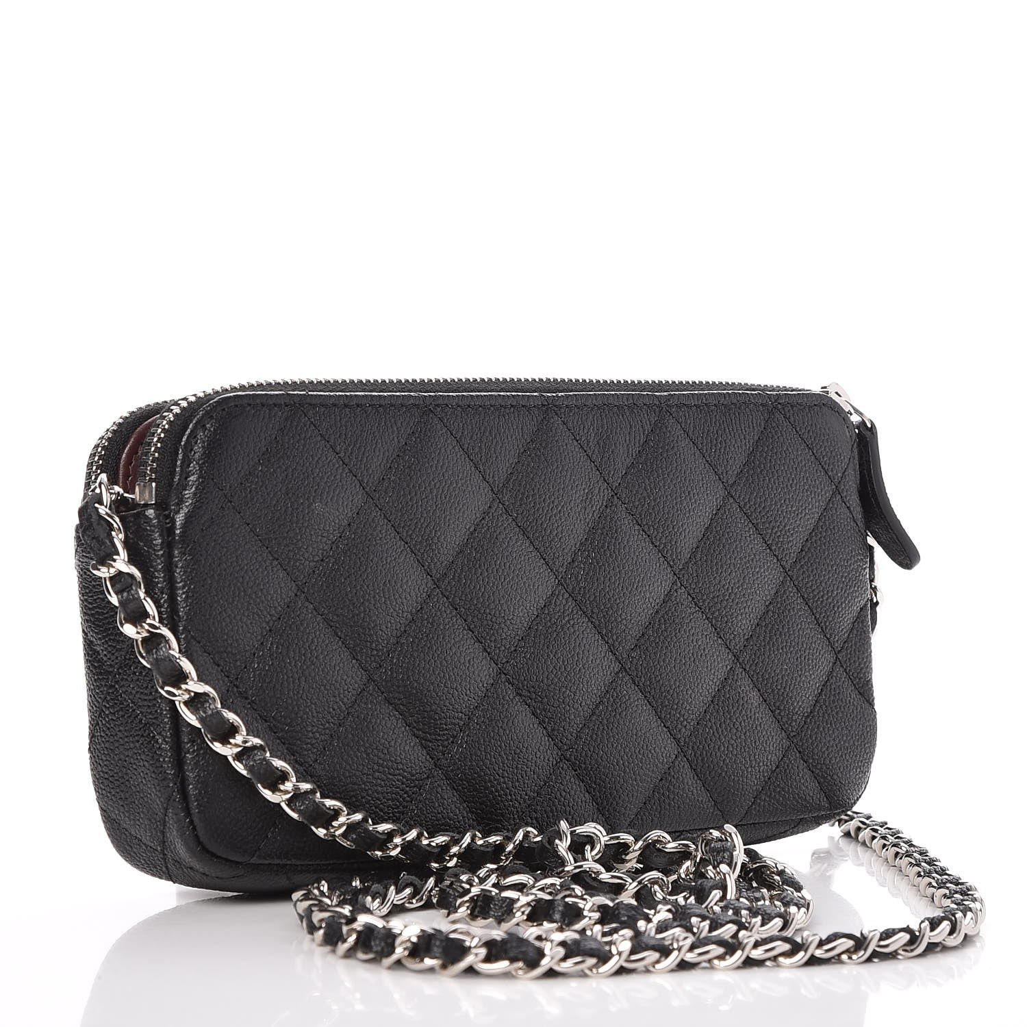Chanel Caviar Quilted Small Clutch With Chain Black 3 of 9
