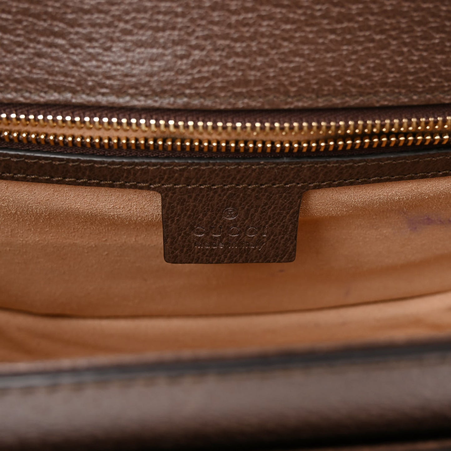 GG Supreme Monogram Web Small Ophidia Flap Messenger Bag Brown