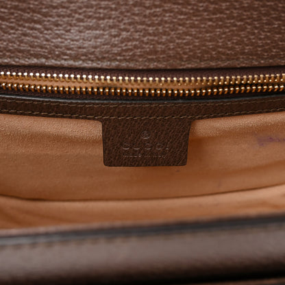 Gucci GG Supreme Monogram Web Small Ophidia Flap Messenger Bag Brown 5 of 14
