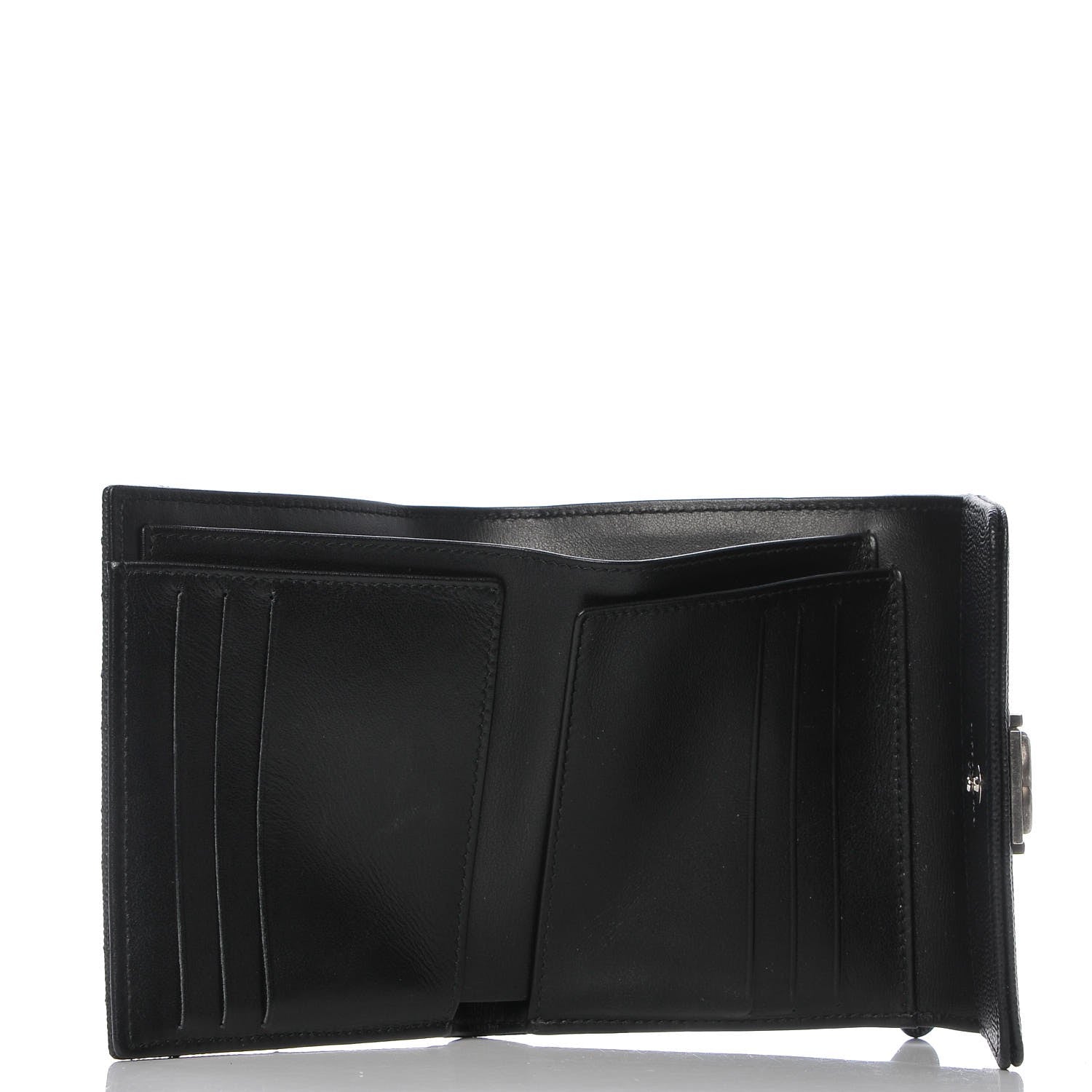 Chanel Caviar Quilted Small Boy Flap Wallet Black 6 of 9