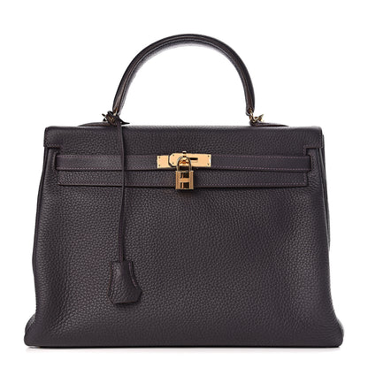 Hermes Taurillon Clemence Kelly Retourne 35 Raisin 1 of 46