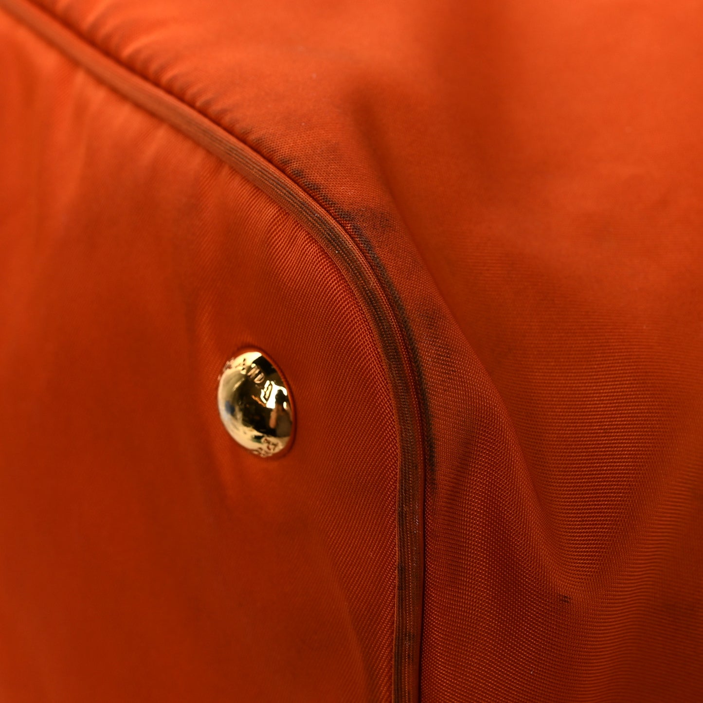 Tessuto Nylon Saffiano Tote Papaya