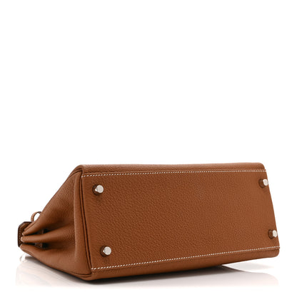 Hermes Togo Kelly Retourne 28 Gold 4 of 11