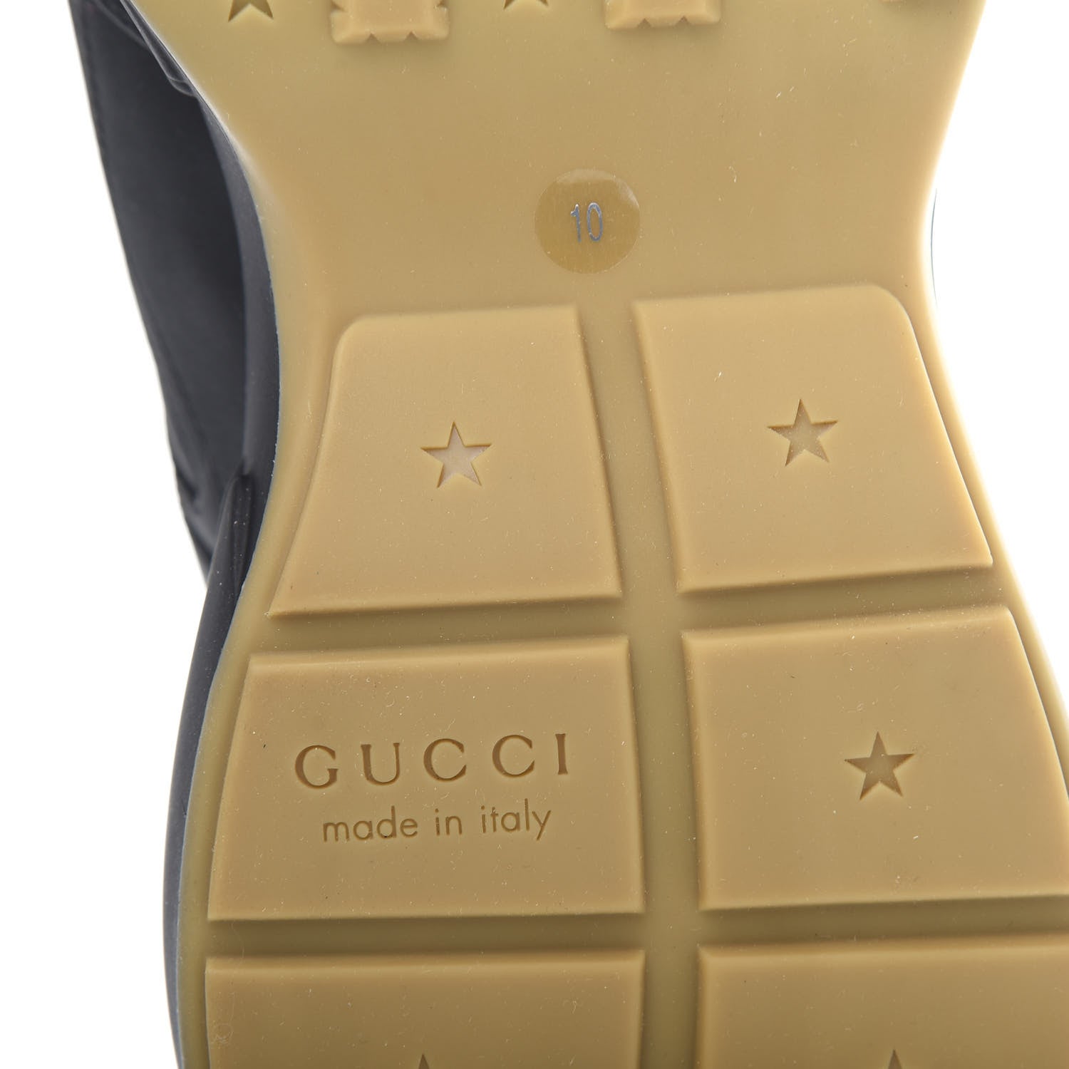 Gucci X SEGA Calfskin Logo Mens Rhyton Sneakers 10 Black 9 of 11