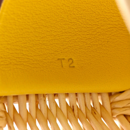 Hermes Wicker Barenia Medor Picnic Cuff Bracelet T2 Jaune de Naples 6 of 7