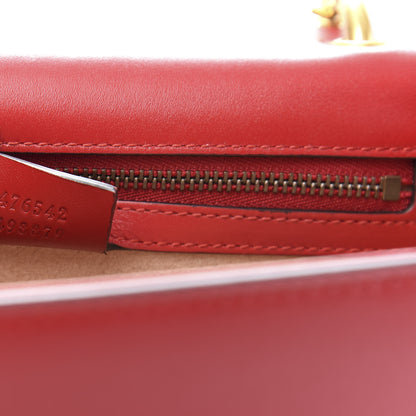 Gucci Calfskin Sylvie Web Queen Margaret Shoulder Bag Blue Agata Hibiscus Red Mystic White 7 of 14