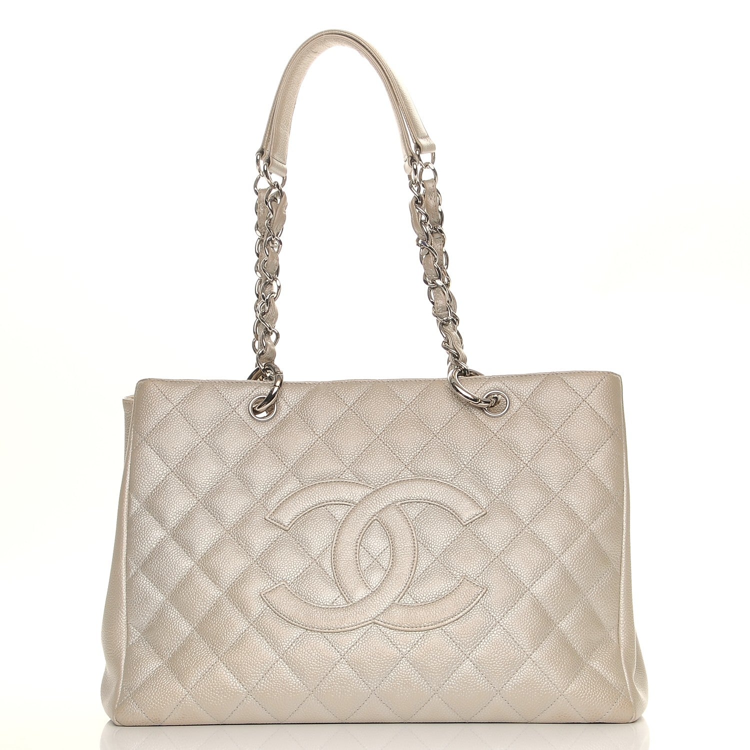 Chanel Caviar Quilted Grand Shopping Tote GST Pearl 1 of 11