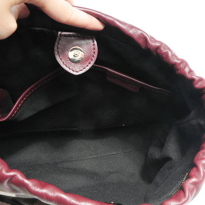 Burberry Calfskin House Check Little Crush Deep Claret 3 of 12