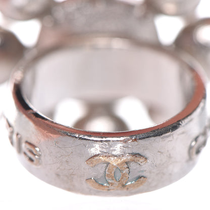 FASHIONPHILE CHANELCrystalCCRingSilver6.5 4 of 6