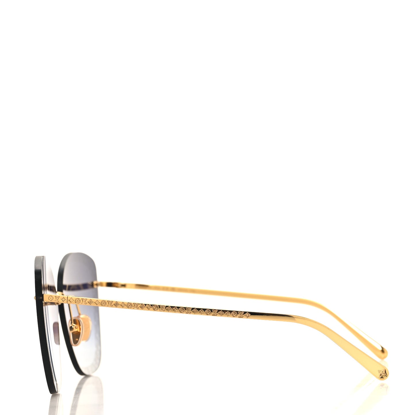 Metal LV Halo Cat Eye Sunglasses Z1930U Blue
