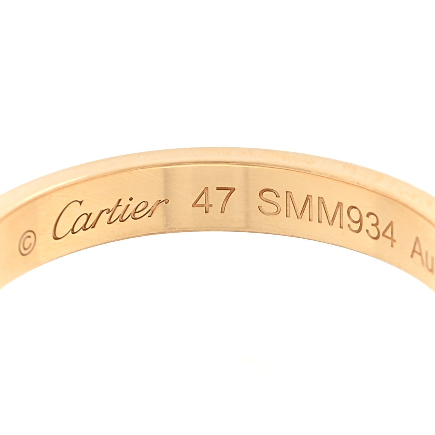 Cartier 18K Yellow Gold Diamond 2.6mm LOVE Paved Band Ring 47 4 4 of 5