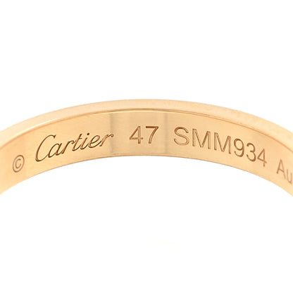 Cartier 18K Yellow Gold Diamond 2.6mm LOVE Paved Band Ring 47 4 4 of 5
