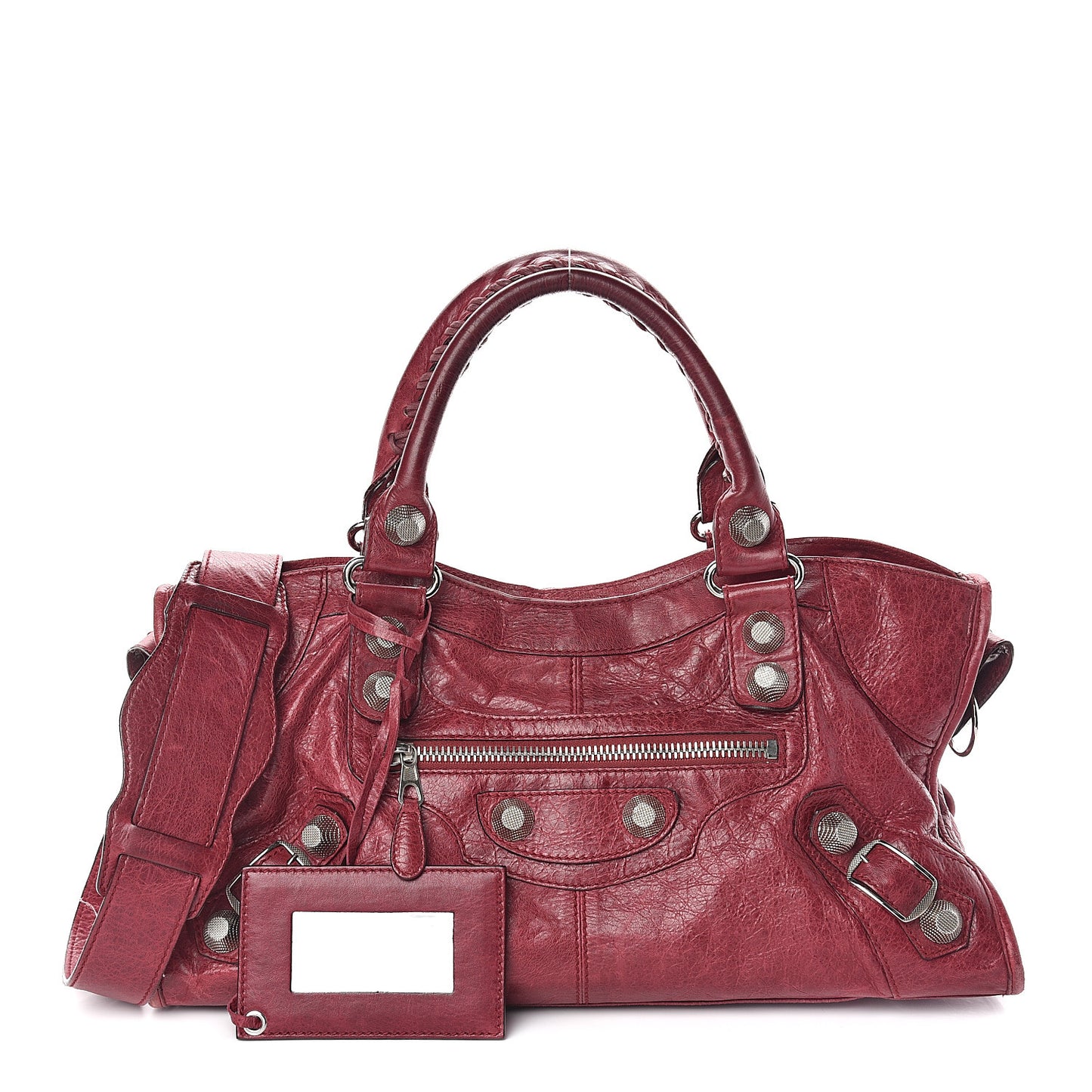 Agneau Giant 21 Silver Hardware Part Time Pourpre