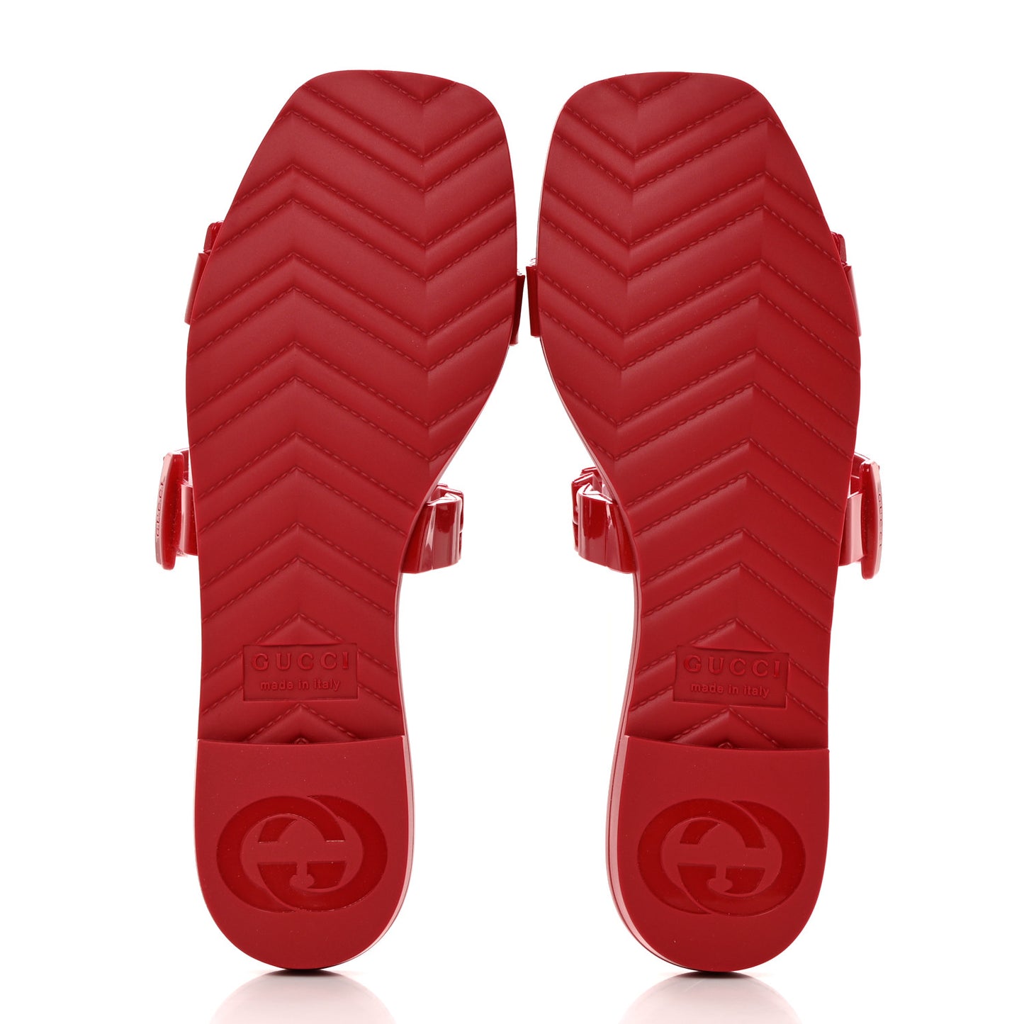Rubber Womens Slide Sandals 36 Hibiscus Red