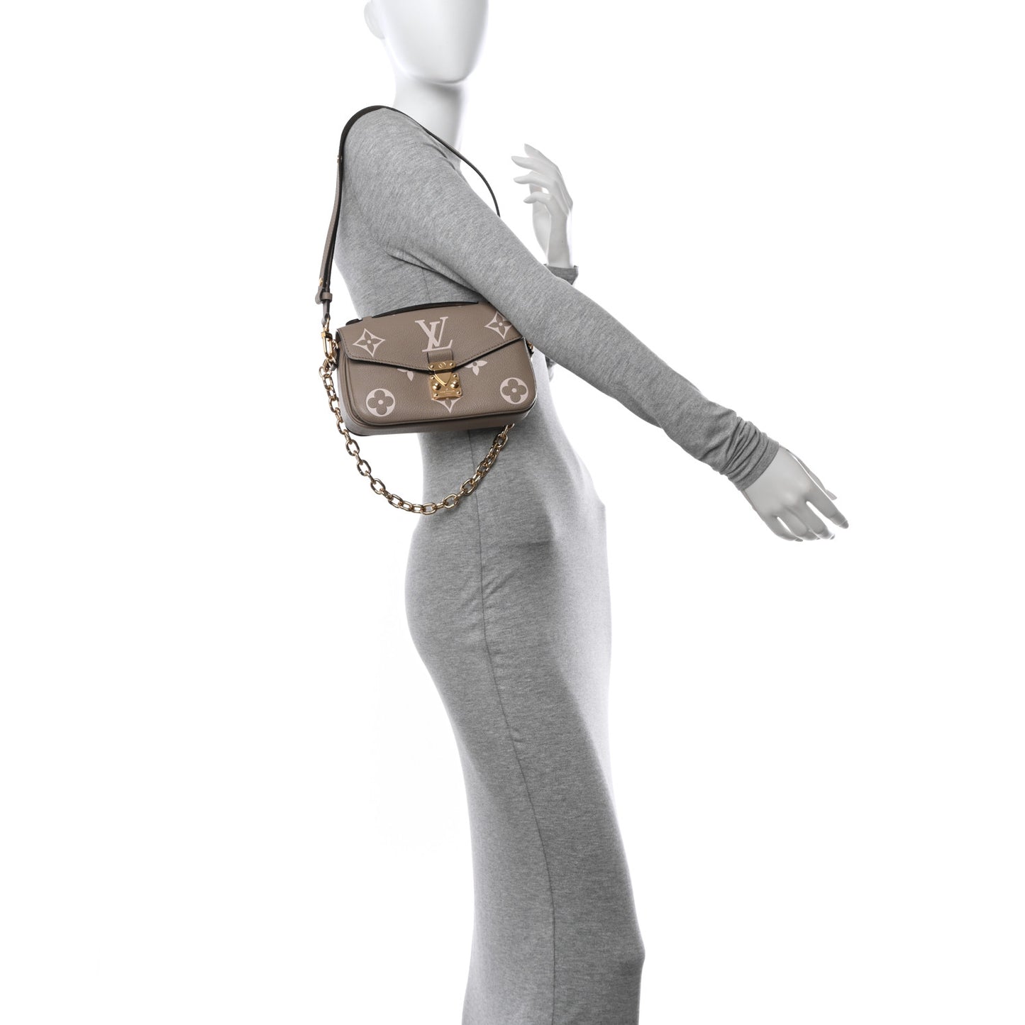 Empreinte Monogram Giant Pochette Metis East West Tourterelle Creme