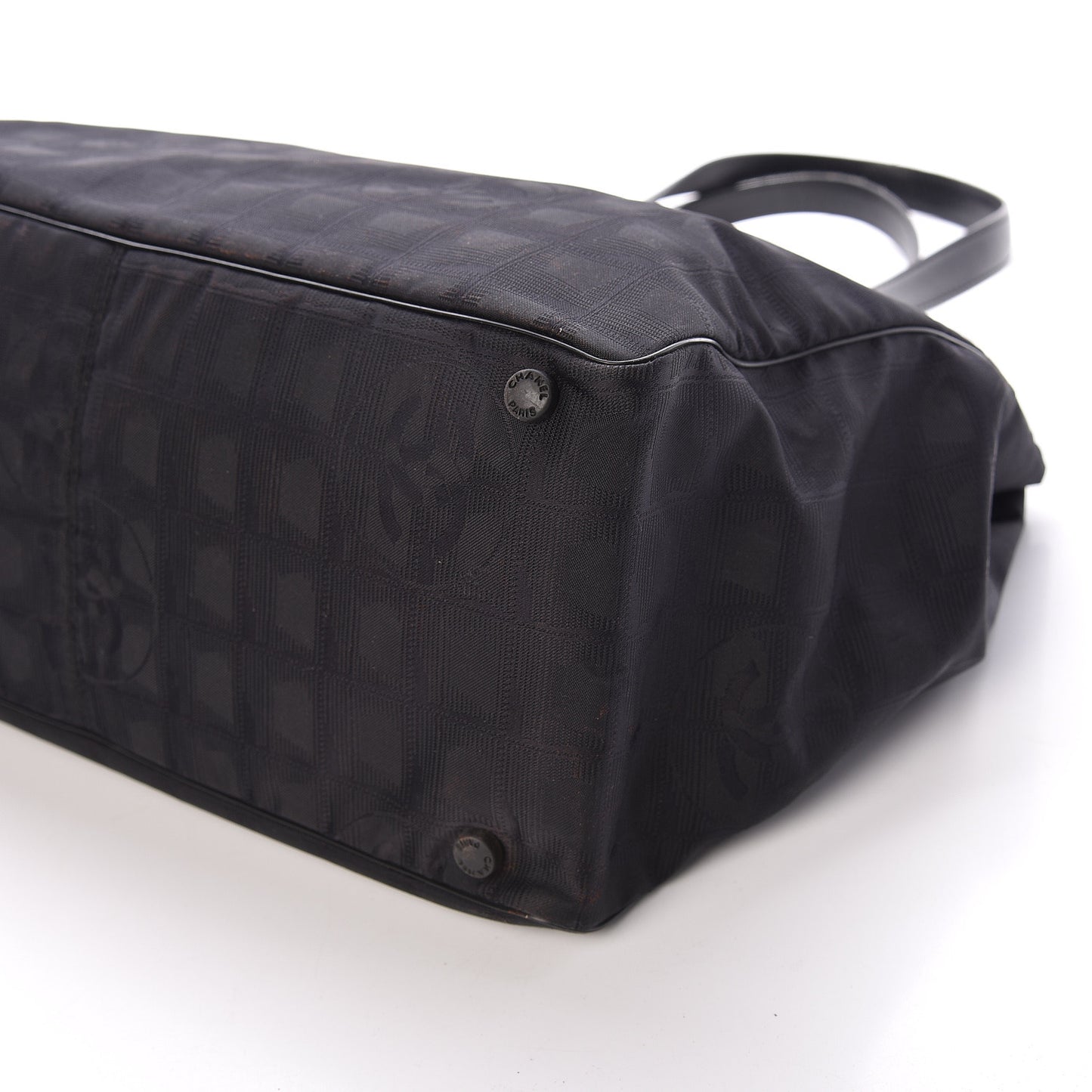 Nylon Large Travel Tote Black