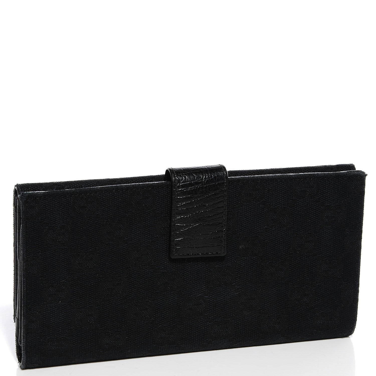 Gucci Monogram Hasler Continental Wallet Black 2 of 11