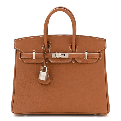Hermes Togo Birkin 25 Gold 1 of 11