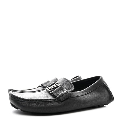Louis Vuitton Taiga Mens Monte Carlo Car Shoe Moccasin Loafers 45 Black 3 of 11