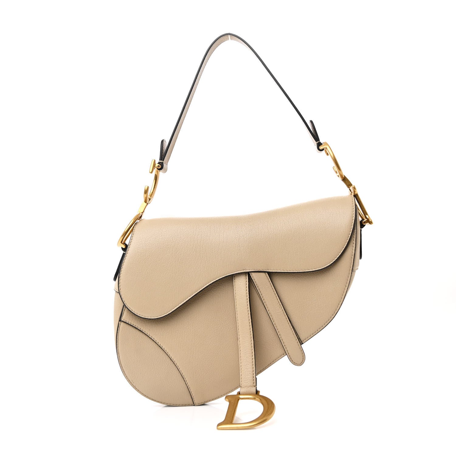 Christian Dior Shiny Goatskin Saddle Bag Corda 1 of 11
