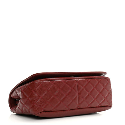 Chanel Caviar Large Timeless CC Flap Dark Red 4 of 10