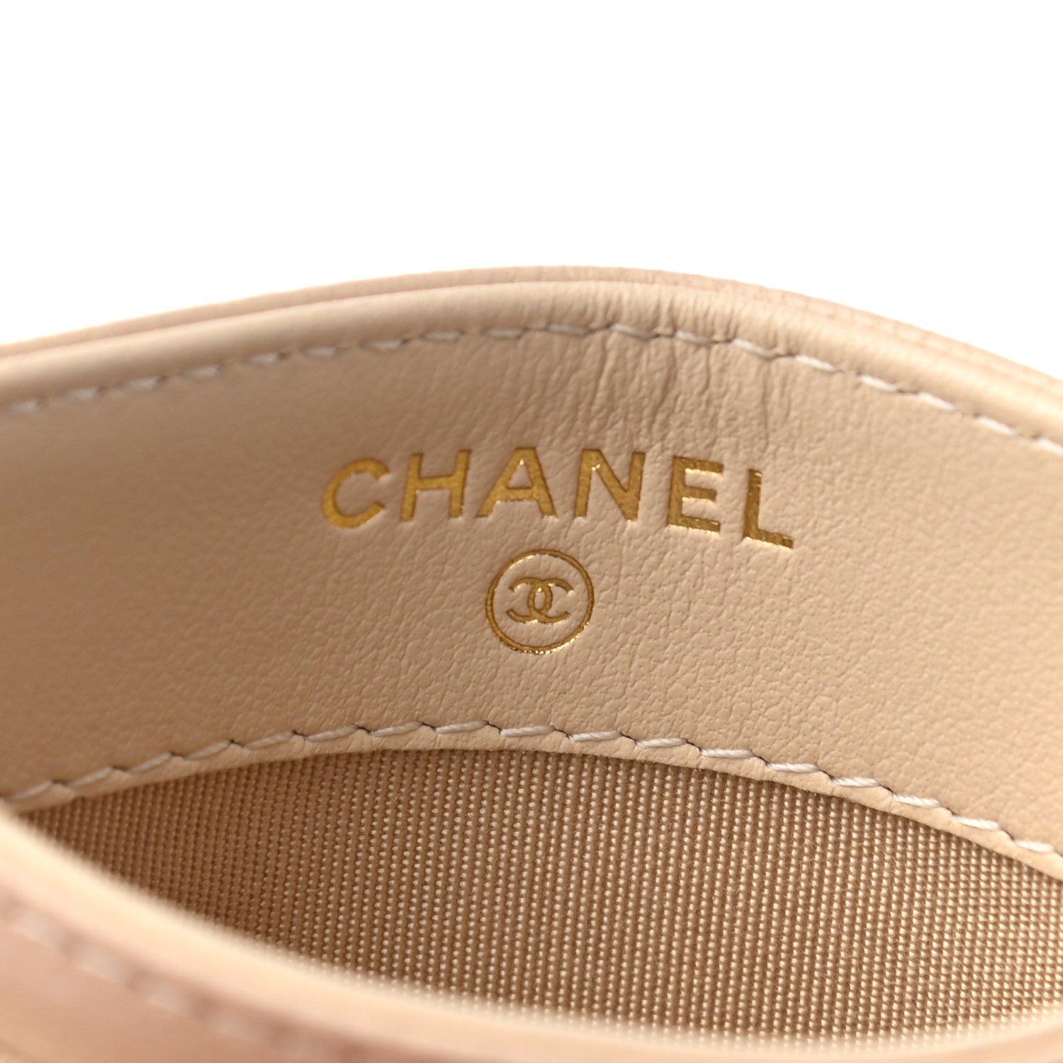 Chanel Goatskin Quilted 19 Card Holder Beige 6 of 8