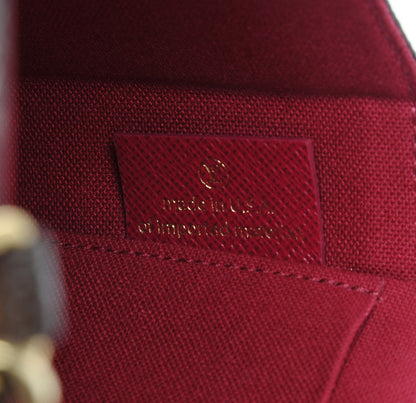 Louis Vuitton Monogram Pochette Felicie Chain Wallet Fuchsia 7 of 8
