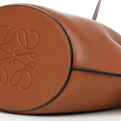 Loewe Calfskin Perforated Small Shell Tote Tan 10 of 10