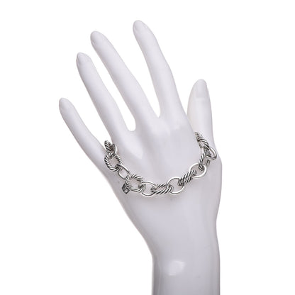 David Yurman Sterling Silver 12mm Large Oval Link Bracelet 2 of 4