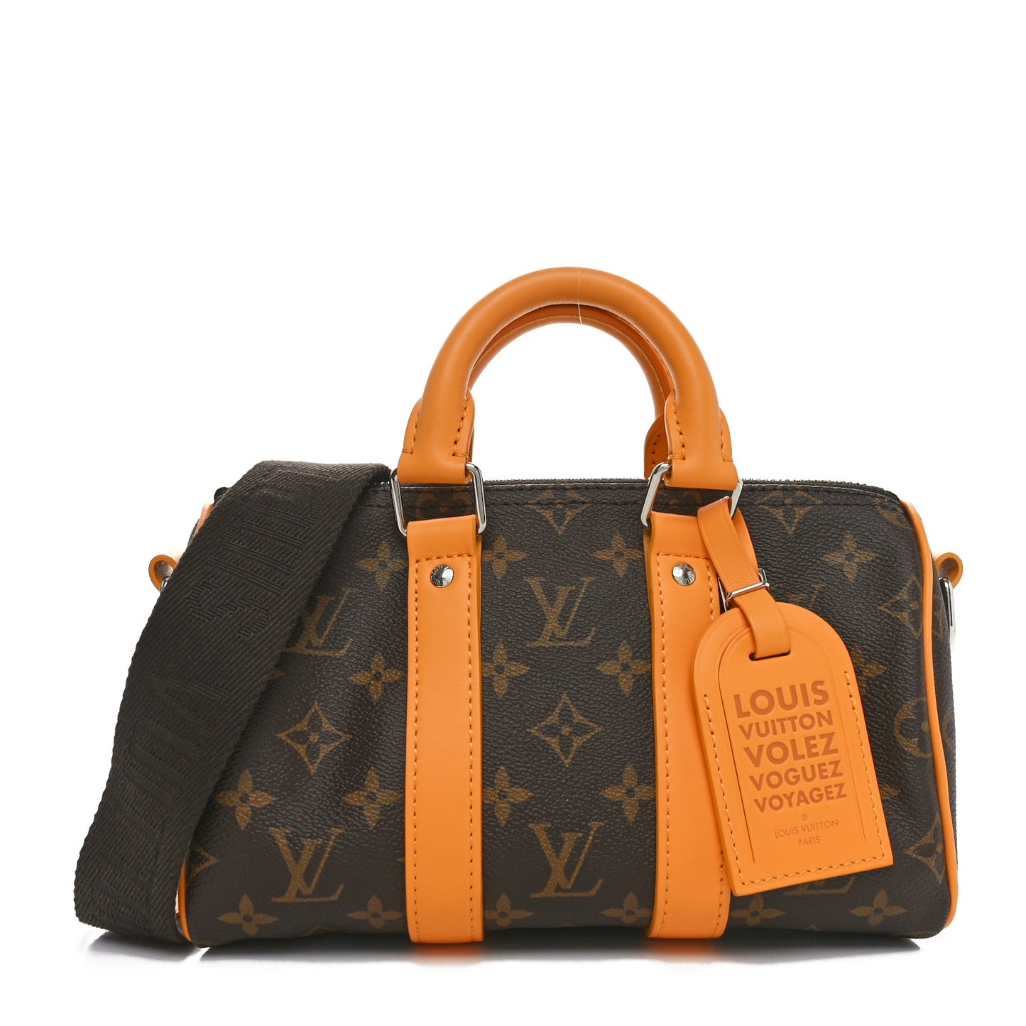 Monogram Macassar LV Colormania Keepall Bandouliere 25 Safran Yellow