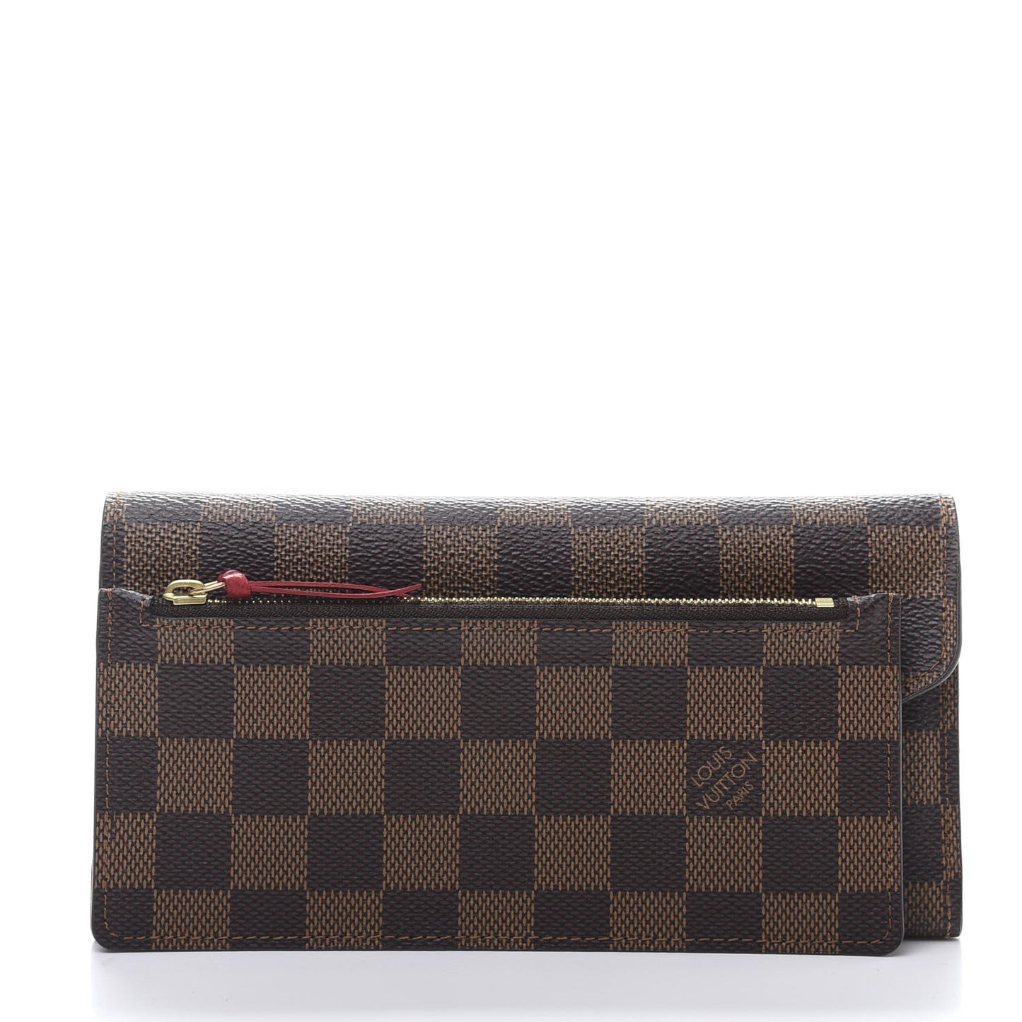 Damier Ebene Josephine Wallet Red