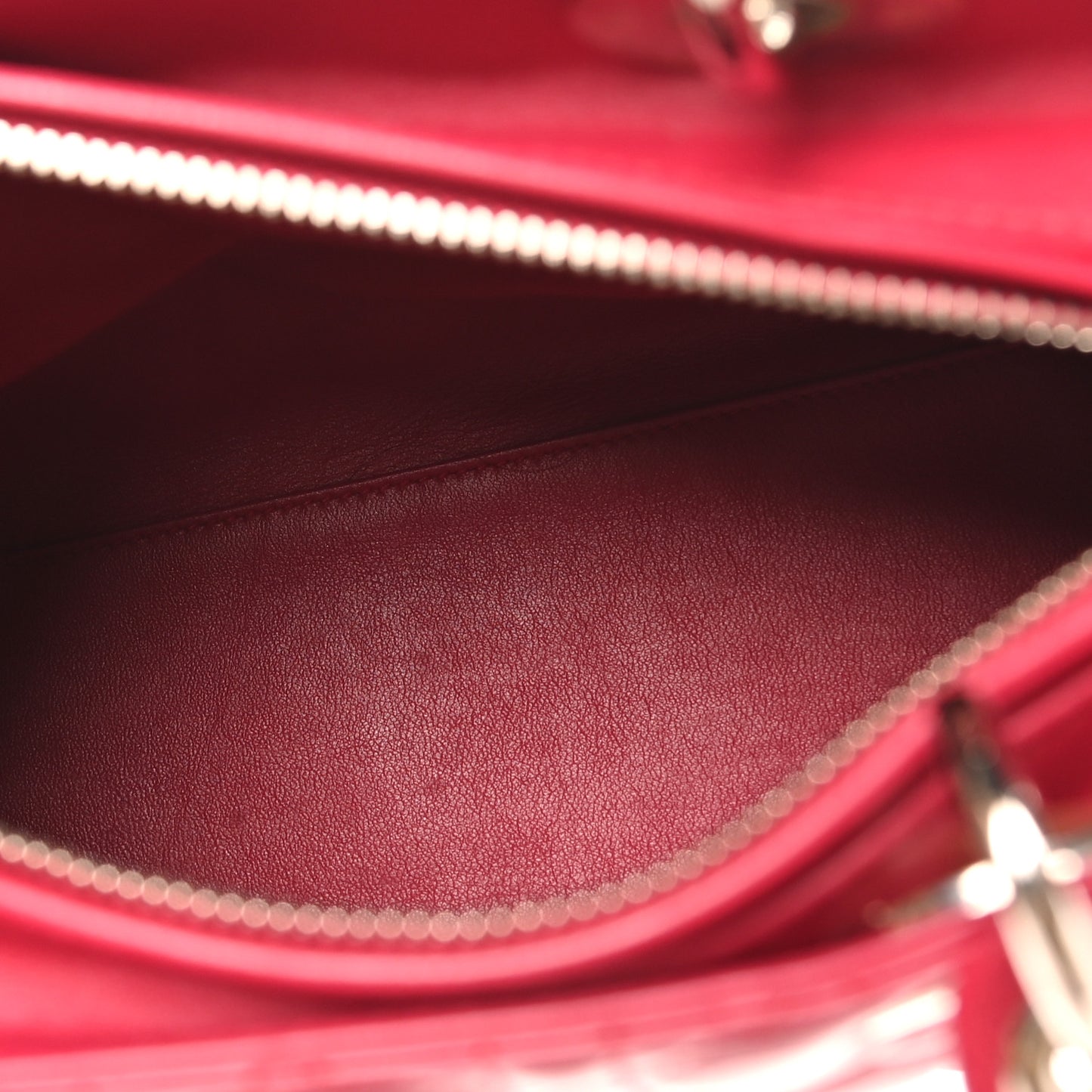 Lambskin Cannage Medium Pearl Lady Dior Dark Pink